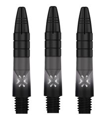 Bullet Shafts Aluminium Silver Head Set Of 3 Black/Grey